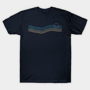 Sunset Sea Lines T-Shirt